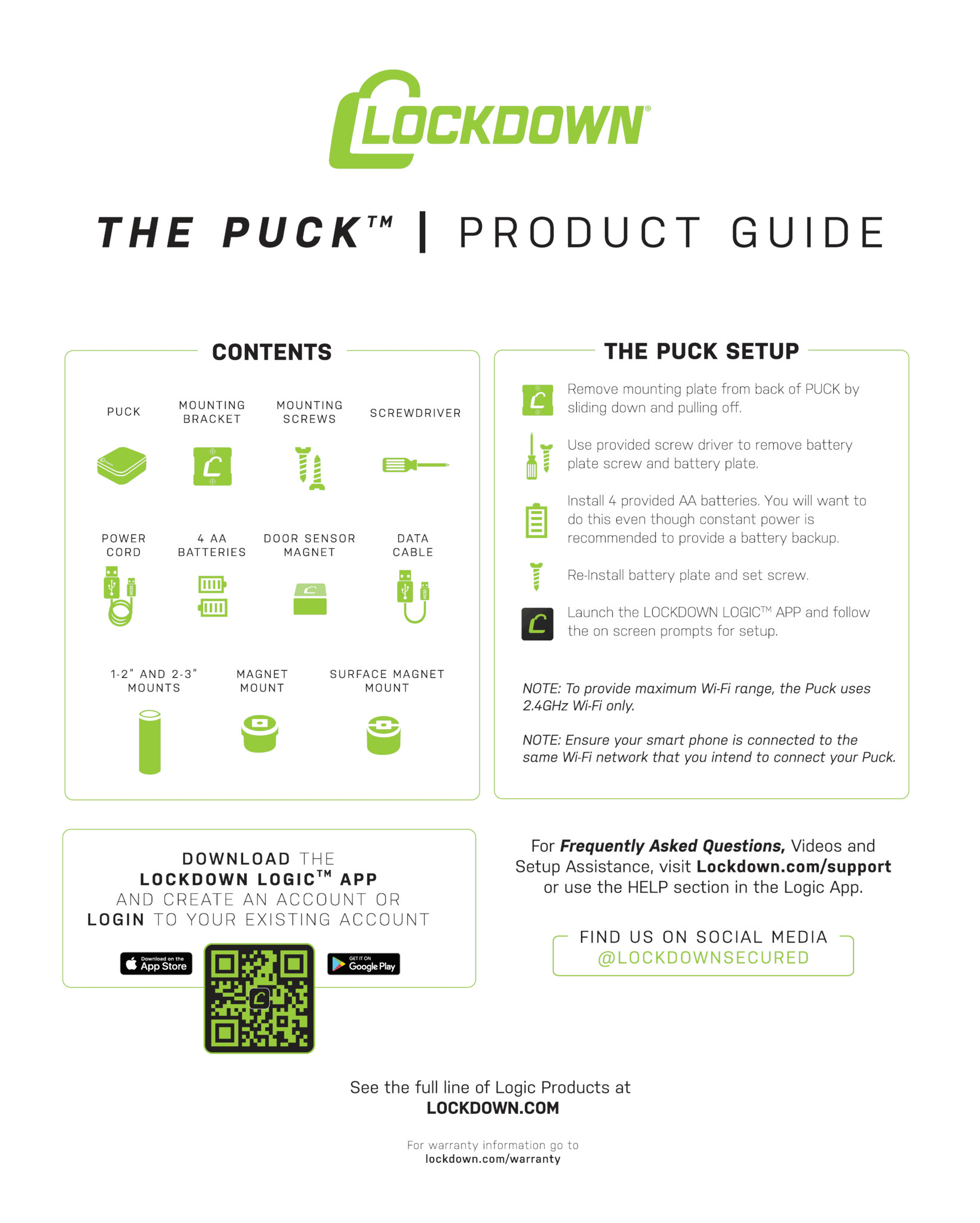 Lockdown Puck Monitoring System