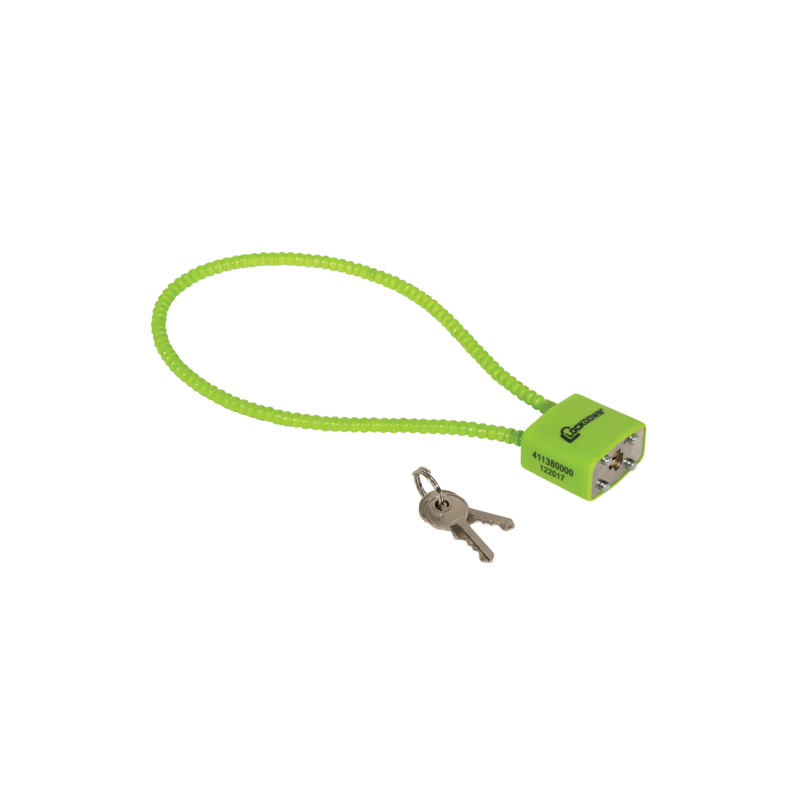 Gun Cable Lock 15" with Key Lockdown